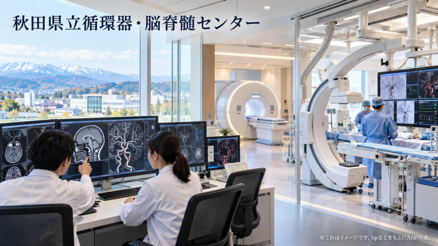 秋田県立循環器・脳脊髄センターのファーストビューイメージ