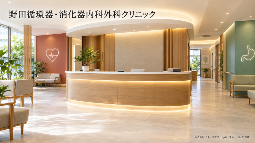 野田循環器・消化器内科外科クリニックのファーストビューイメージ