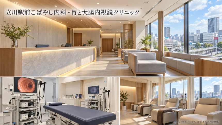 立川駅前こばやし内科・胃と大腸内視鏡クリニックのファーストビューイメージ